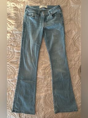 Hollister Light Blue Low-rise Boot Jeans